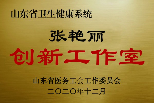 山東省衛(wèi)生健康系統(tǒng)張艷麗創(chuàng)新工作室